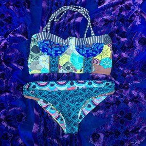 Maaji Reversible floral, striped, paisley bikini